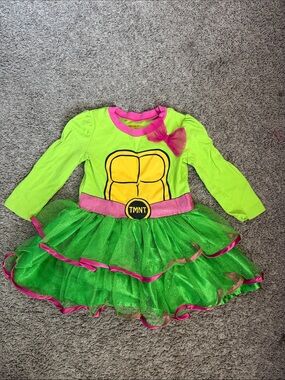Nickelodeon Neon Green and Hot Pink TMNT Tutu Dress